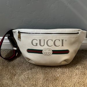 Gucci large leather belt bag